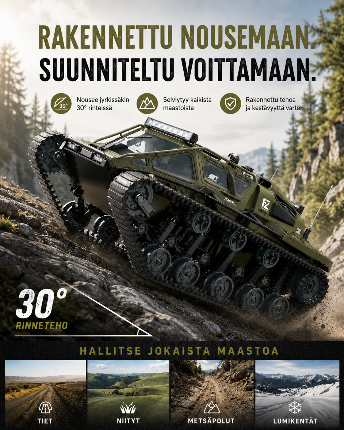 TerraTrak Rogue RC -Maastoajoneuvo