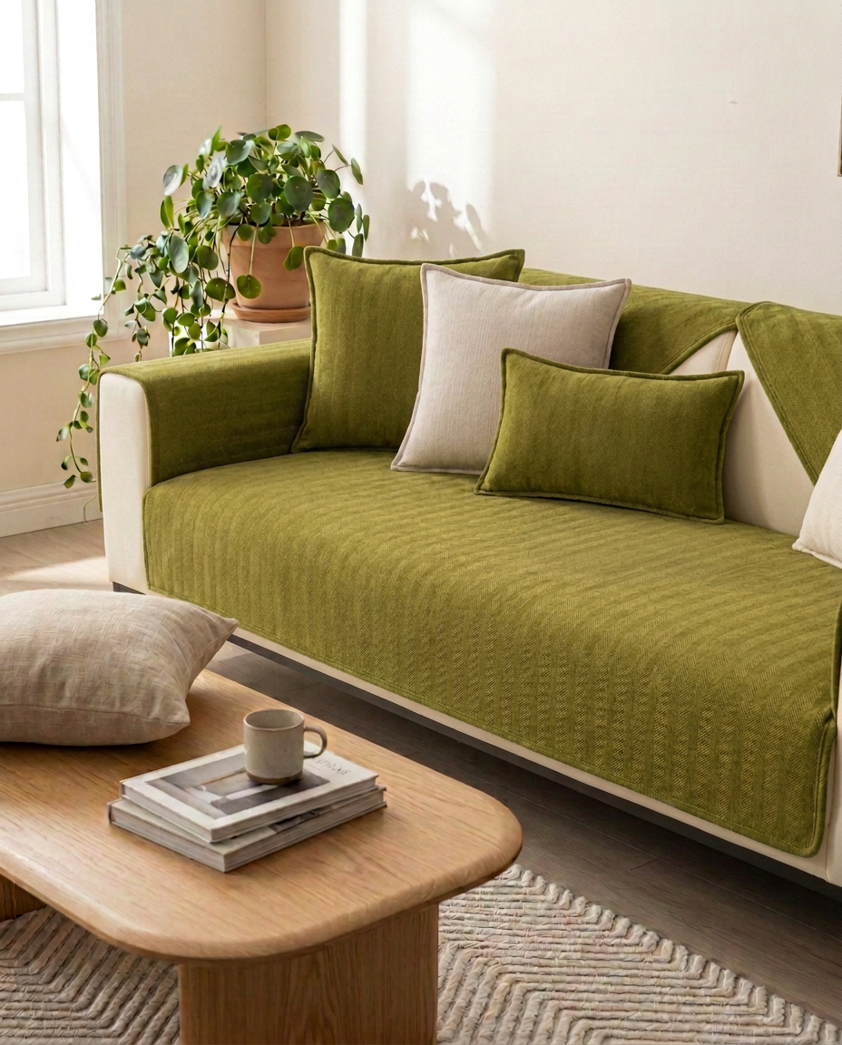 Liukumaton fleece-sohvanpäällinen | Sohvan suoja