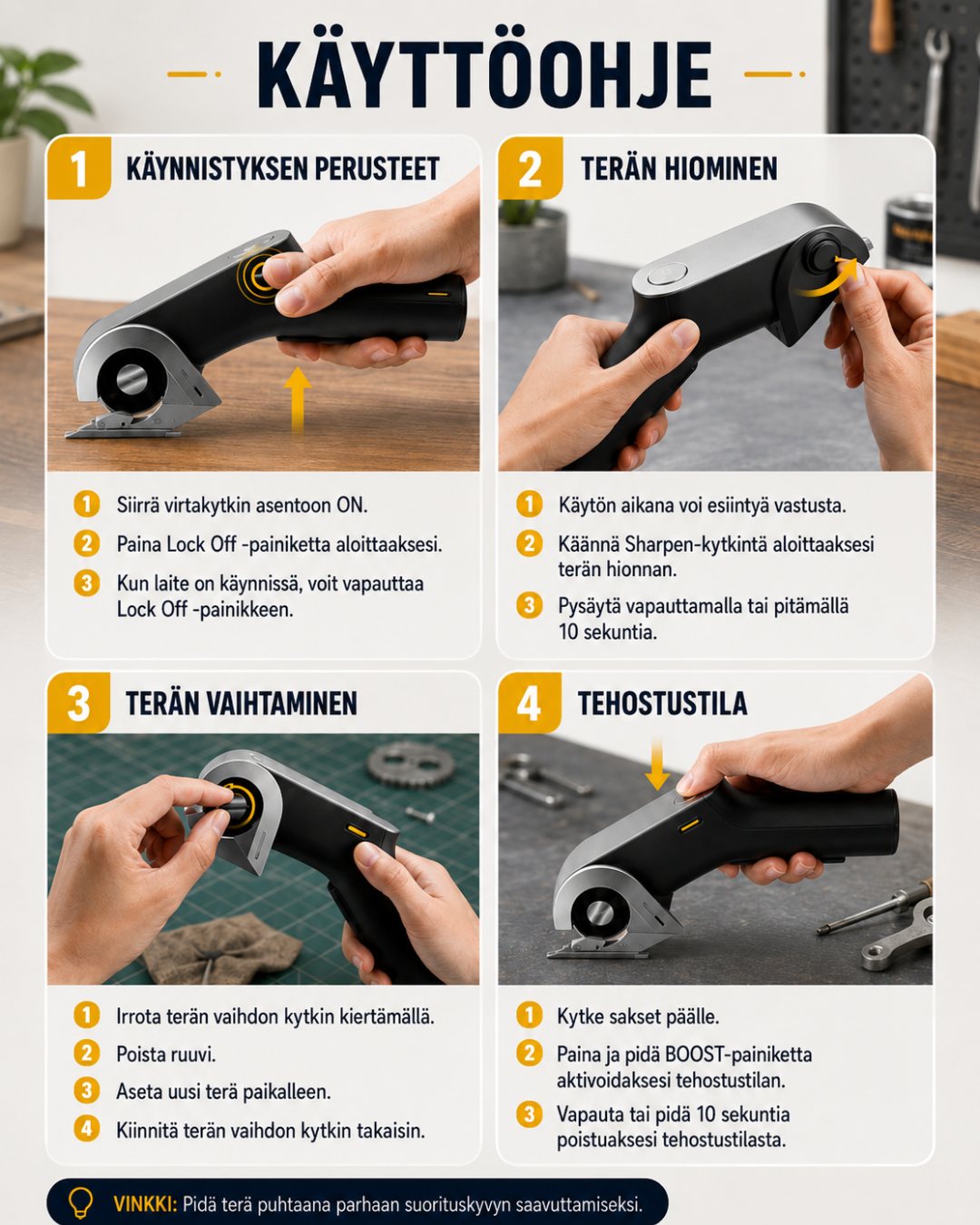 CircCut Pro langaton sähköleikkuri