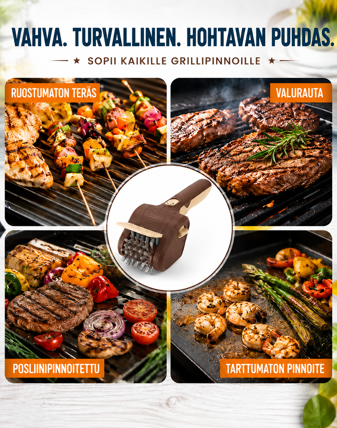 GrillGuard Pro -sähkögrilliharja