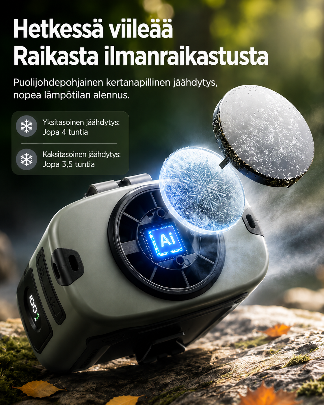 PolarClip Henkilökohtainen viilennysjärjestelmä