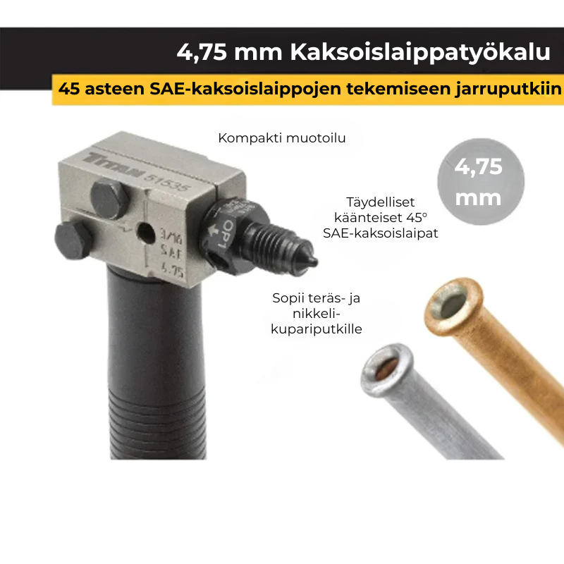 Universaali jarruputken flaring-työkalusarja