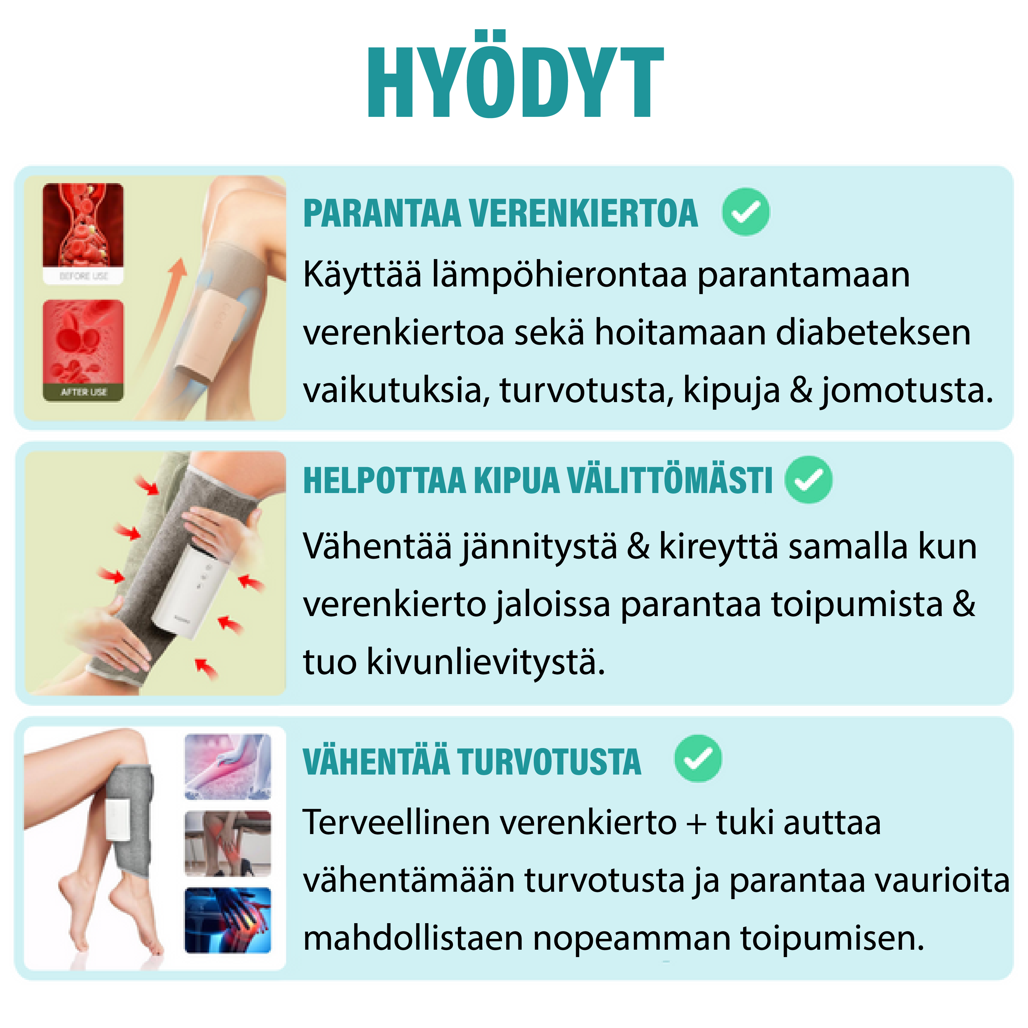 #Zurafit™ Lämmitetty Jalkahierontalaite (1 x pari)