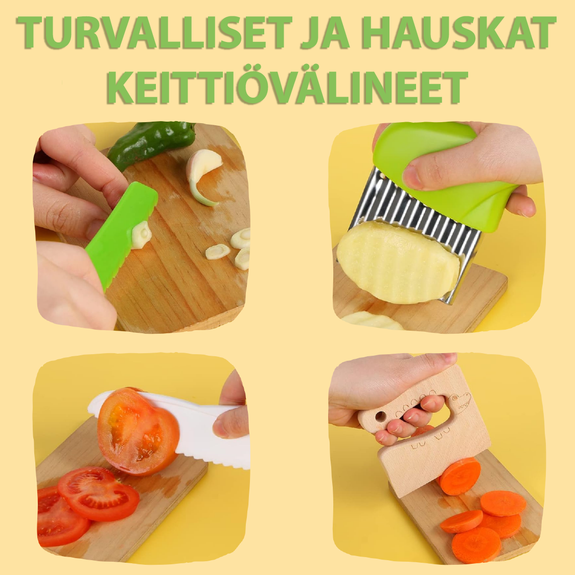 SafeSlicing | Turvalliset keittiötyövälineet lapsille
