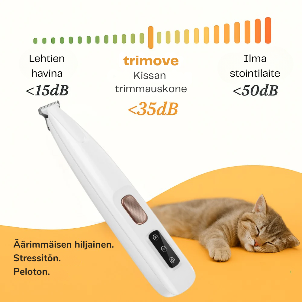 FurWhisper™ | Hiljainen Trimmeri Kissan Turkinhoitoon