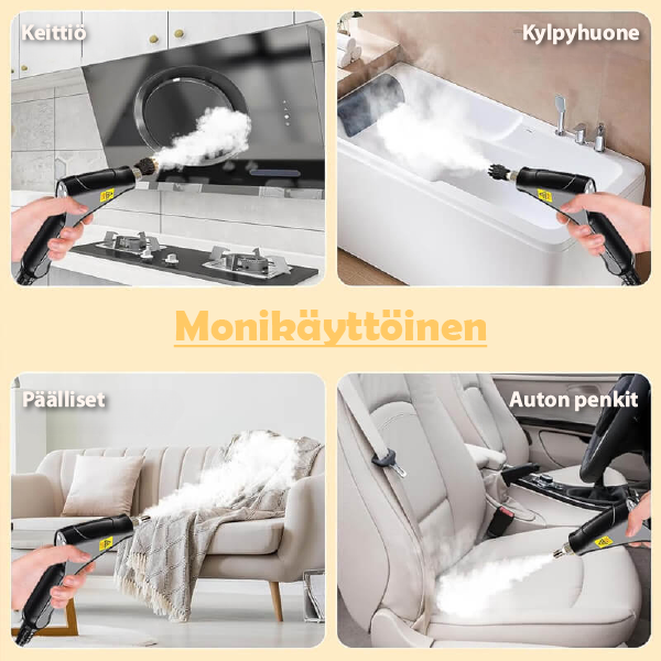 All-in-one paineistettu höyrypuhdistin