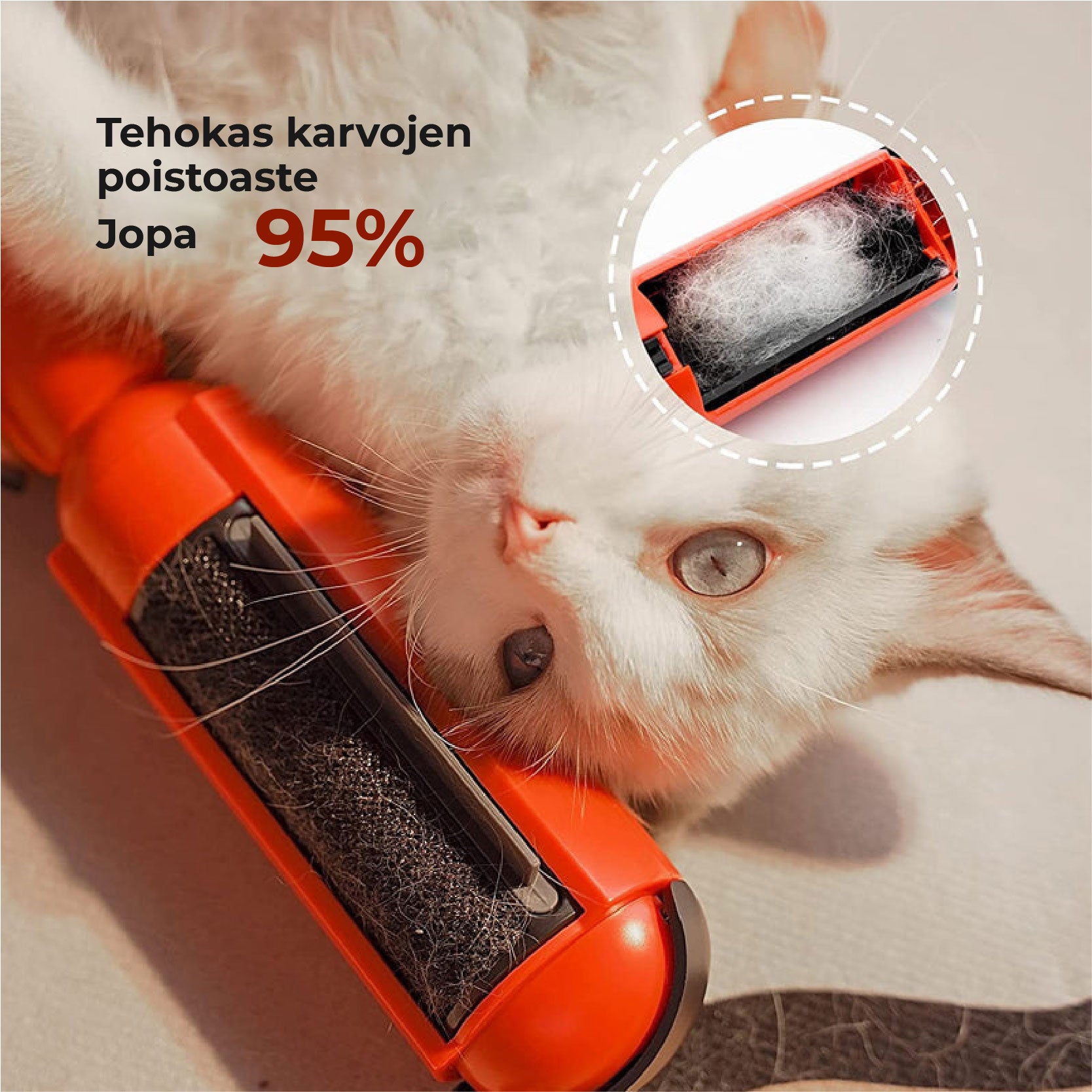 Uudelleenkäytettävä Karvanpoistorulla – Helppo ja Tehokas Ratkaisu Lemmikkien Karvoille