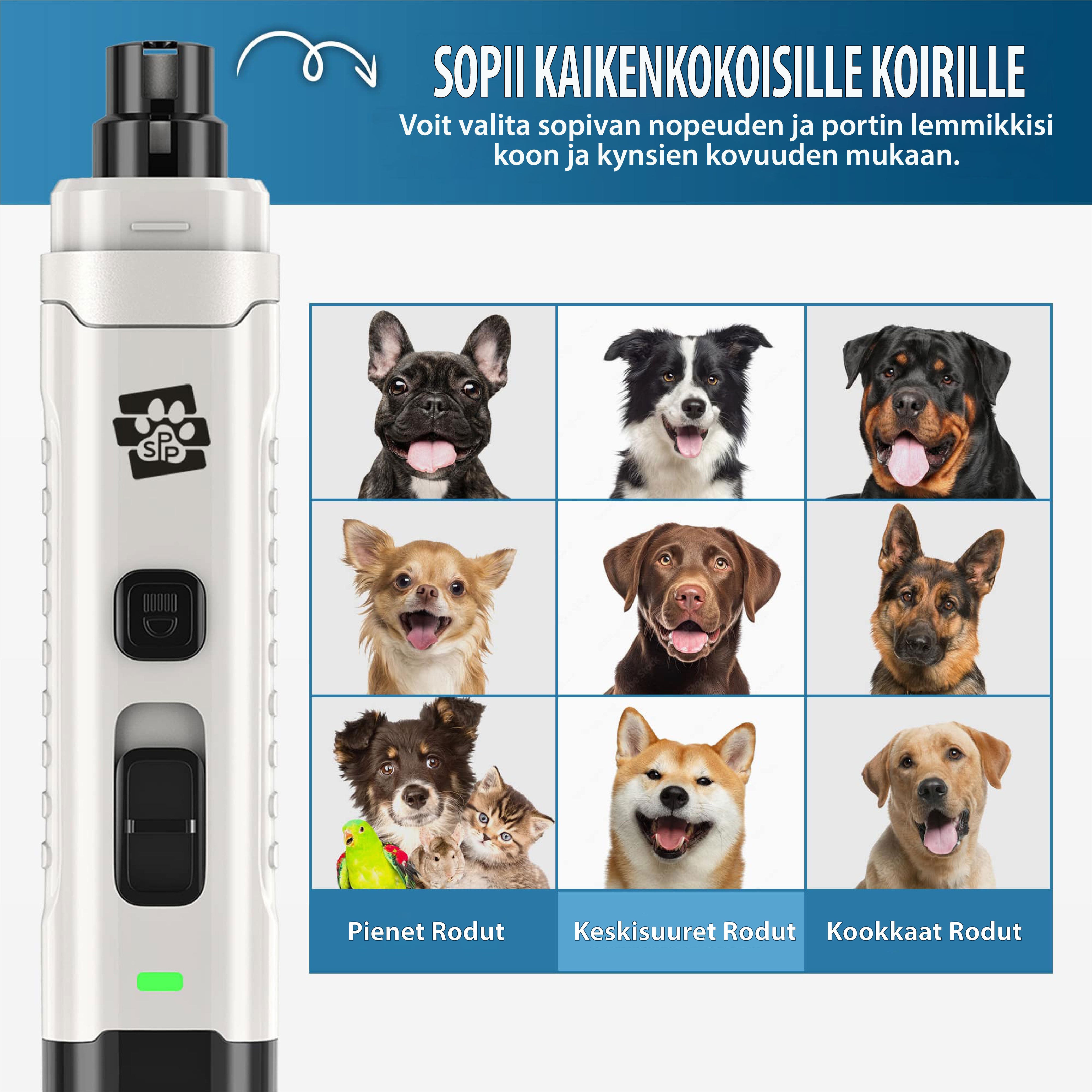 #Soft Pet Paws™ v2 - Parannettu ammattilaistason koiran kynsien hiomalaite
