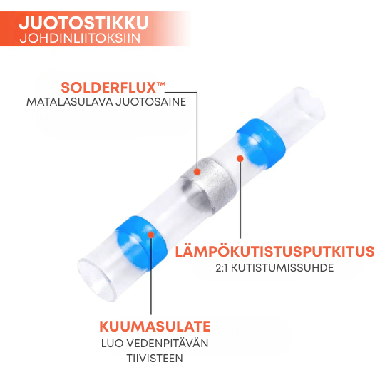 Juotinjohtoliittimien setti