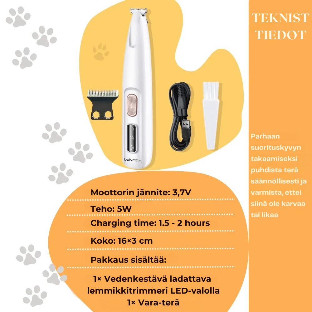 FurWhisper™ | Hiljainen Trimmeri Kissan Turkinhoitoon