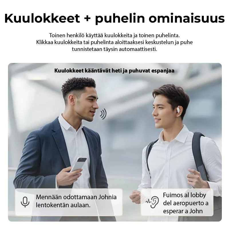 AI kääntäjä korvakuulokkeet