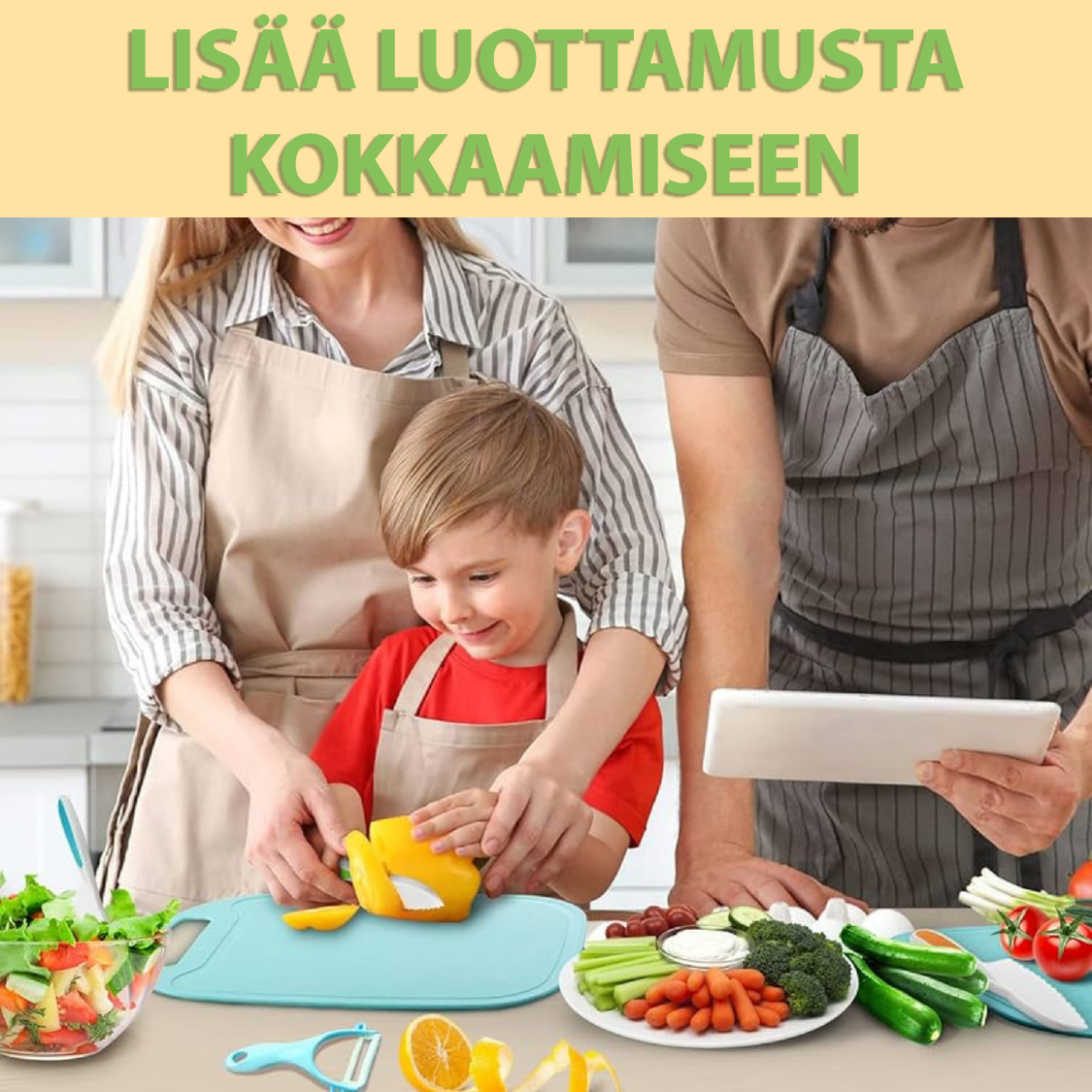 SafeSlicing | Turvalliset keittiötyövälineet lapsille