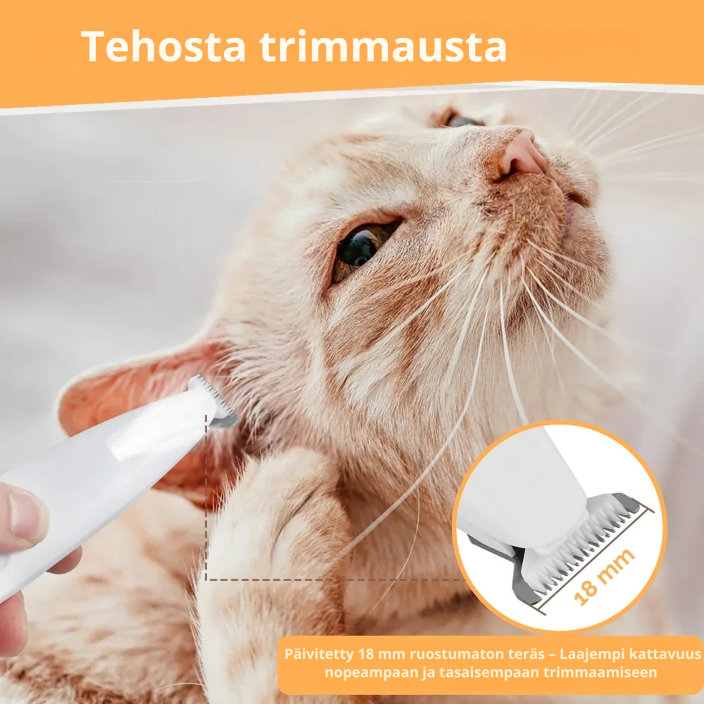 FurWhisper™ | Hiljainen Trimmeri Kissan Turkinhoitoon