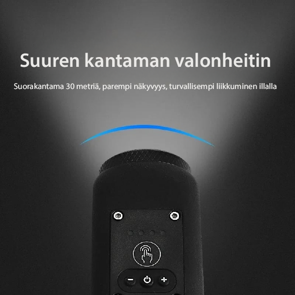 VeloShield 110: Pyörän kaiken sään äänitorvi ja valo