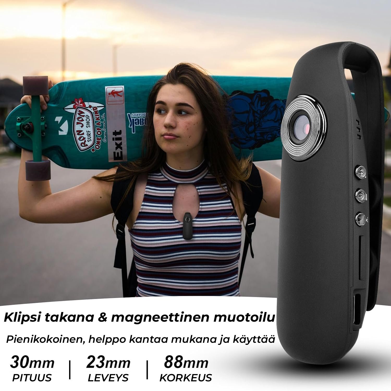 SafeSight 1080P Mini-kamera: Tallenna, suojaa, tallenna uudelleen