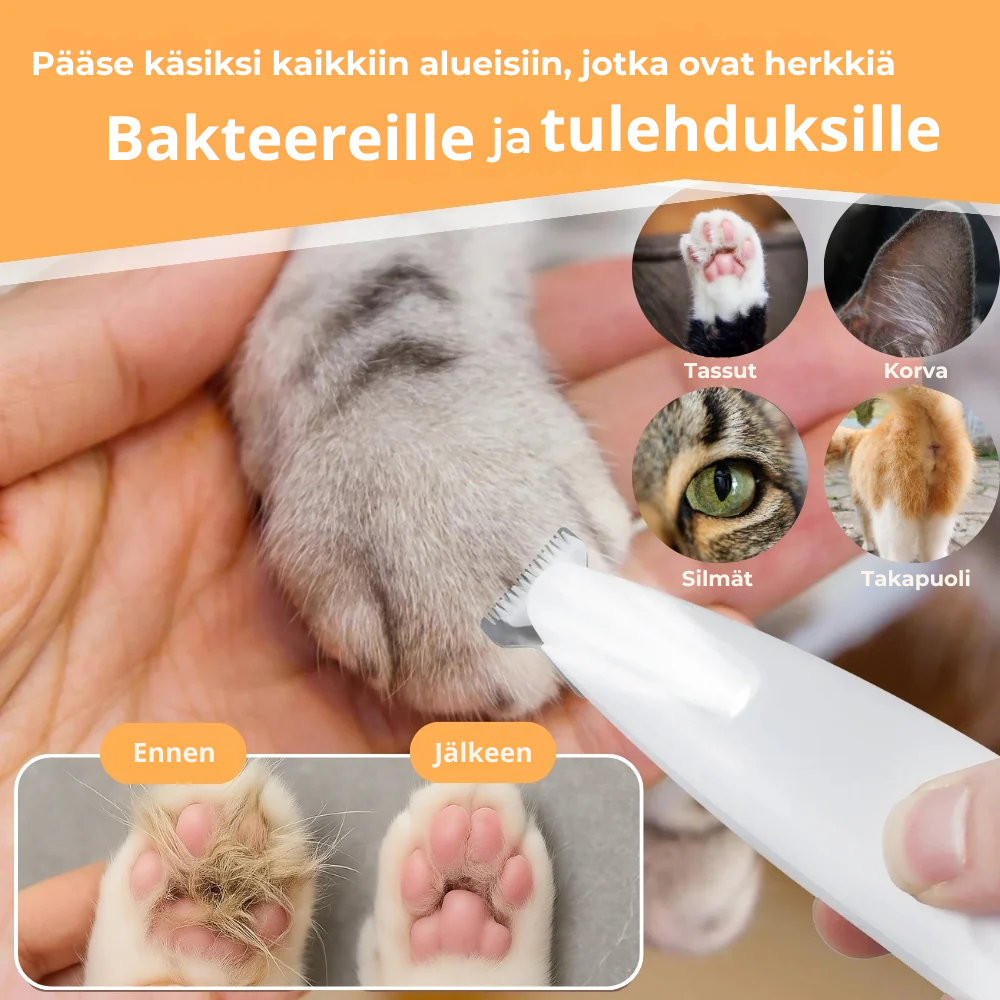 FurWhisper™ | Hiljainen Trimmeri Kissan Turkinhoitoon