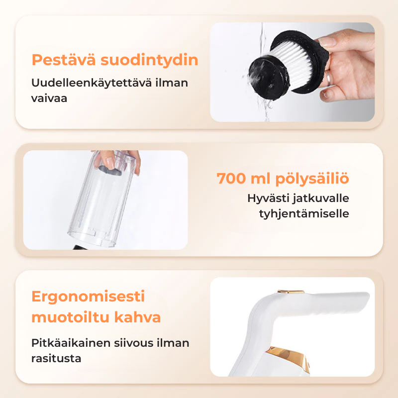 Neatro™ Johdoton Pölynimuri