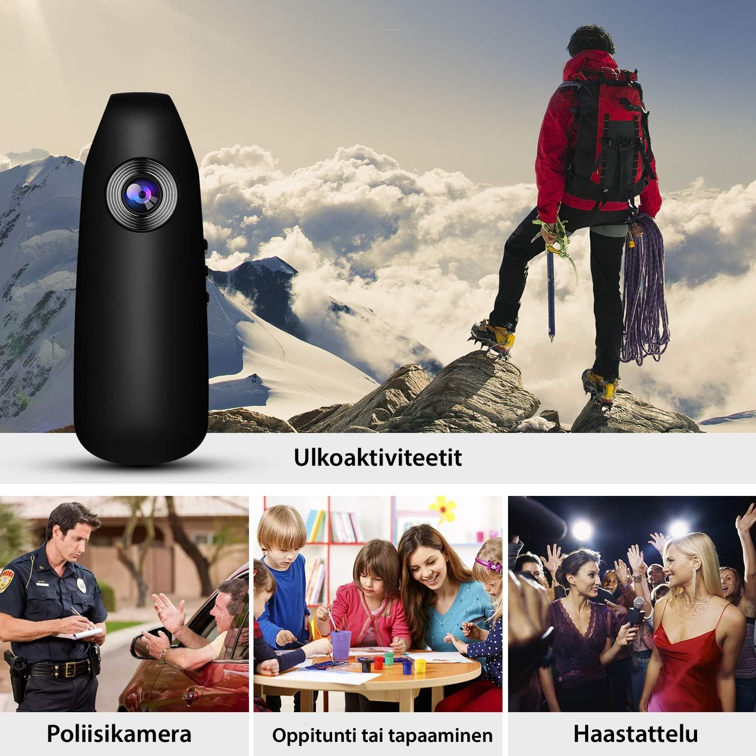 SafeSight 1080P Mini-kamera: Tallenna, suojaa, tallenna uudelleen