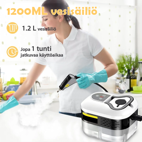 All-in-one paineistettu höyrypuhdistin