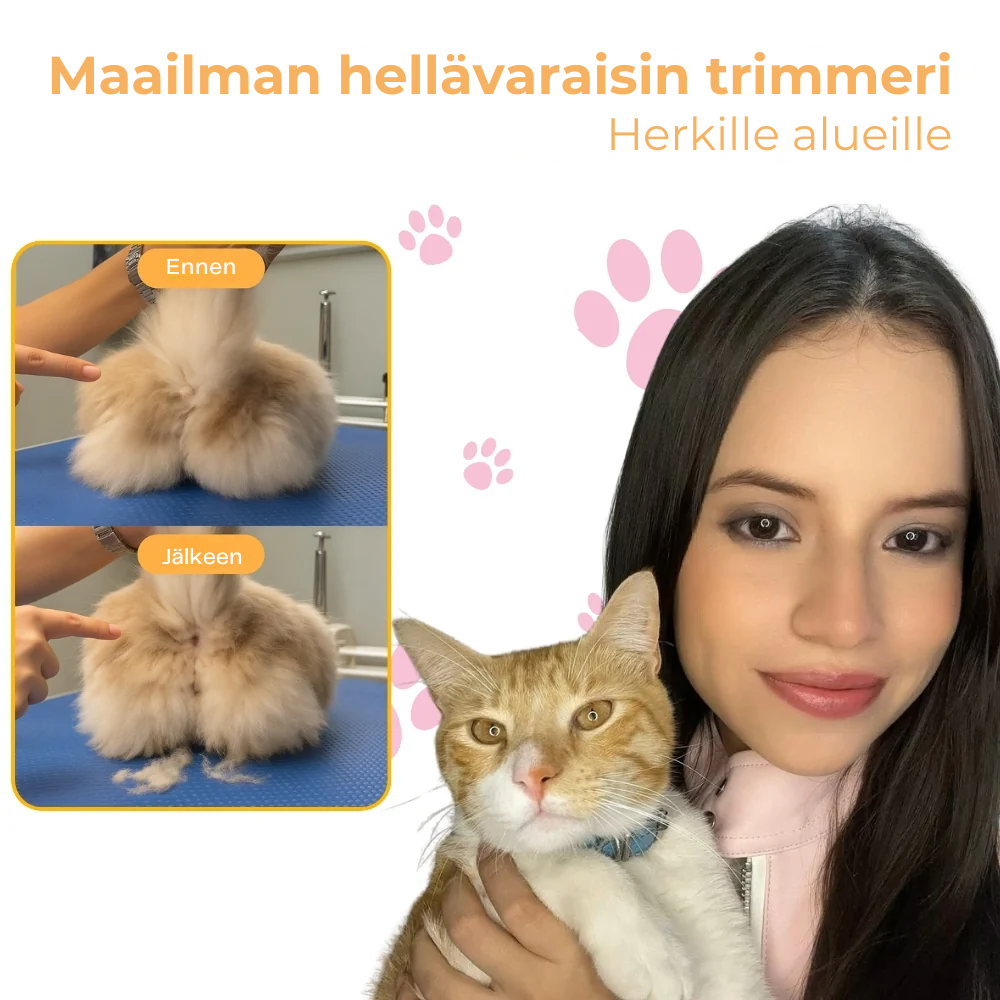 FurWhisper™ | Hiljainen Trimmeri Kissan Turkinhoitoon