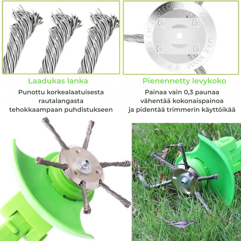 SteelSpiral™ | Tehokas rikkakasvien trimmeri