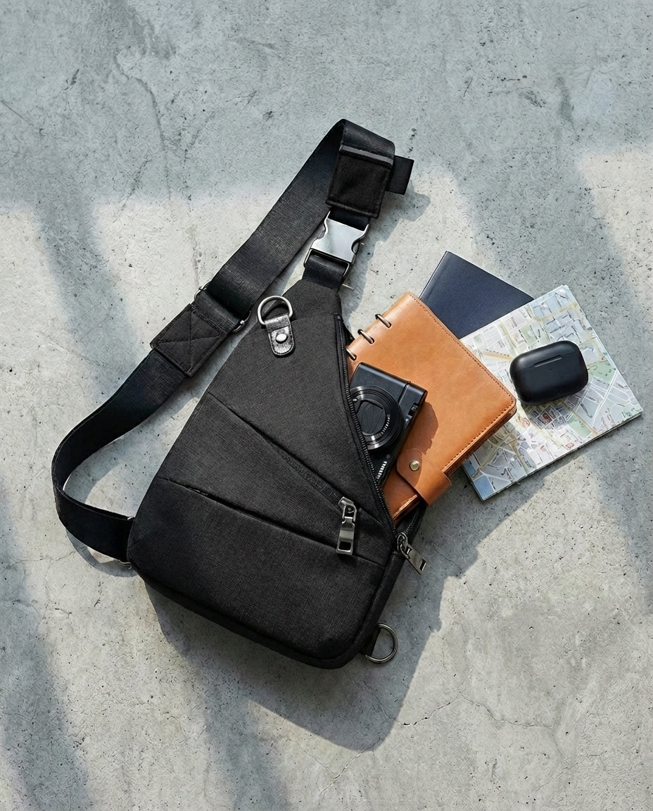 Yhden hihnan varkaudenesto-laukku | SlimShield