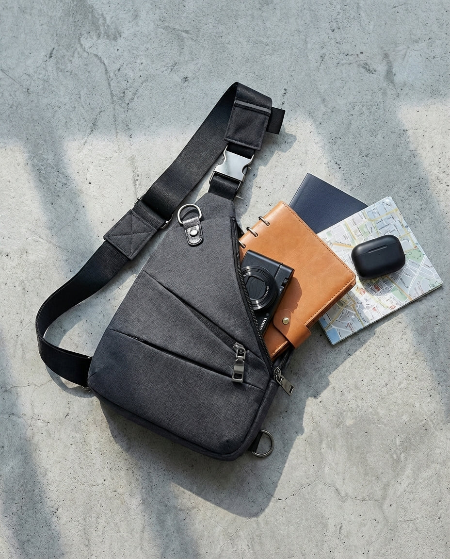 Yhden hihnan varkaudenesto-laukku | SlimShield