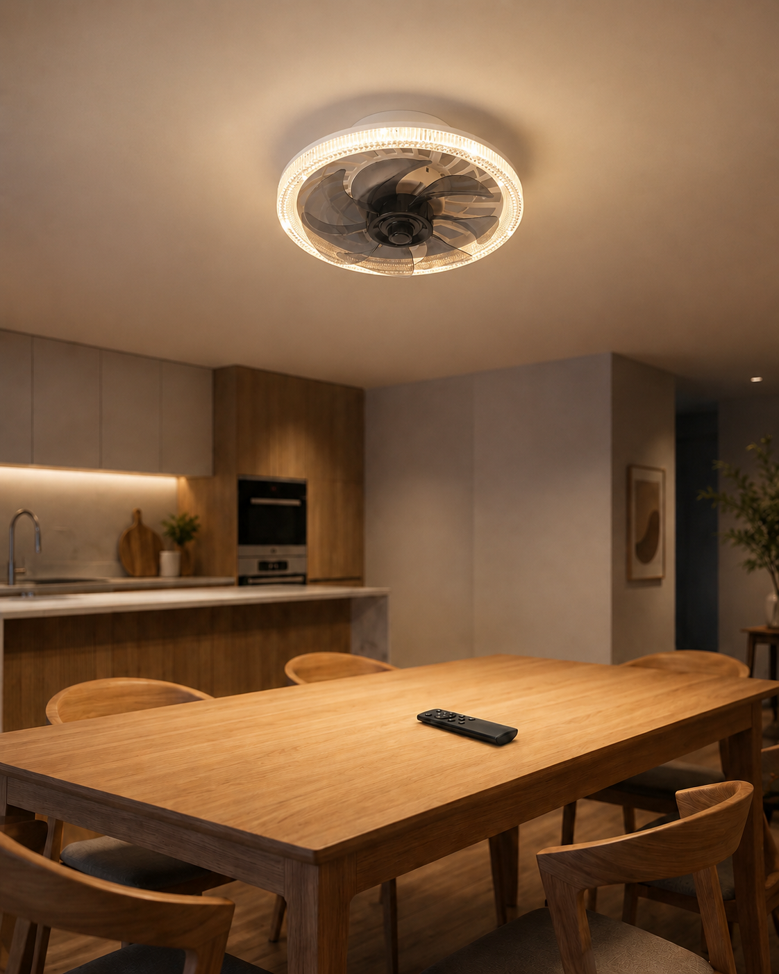 SilentBreeze AirGlow | 2-in-1 kattopuhallin ja valaisin