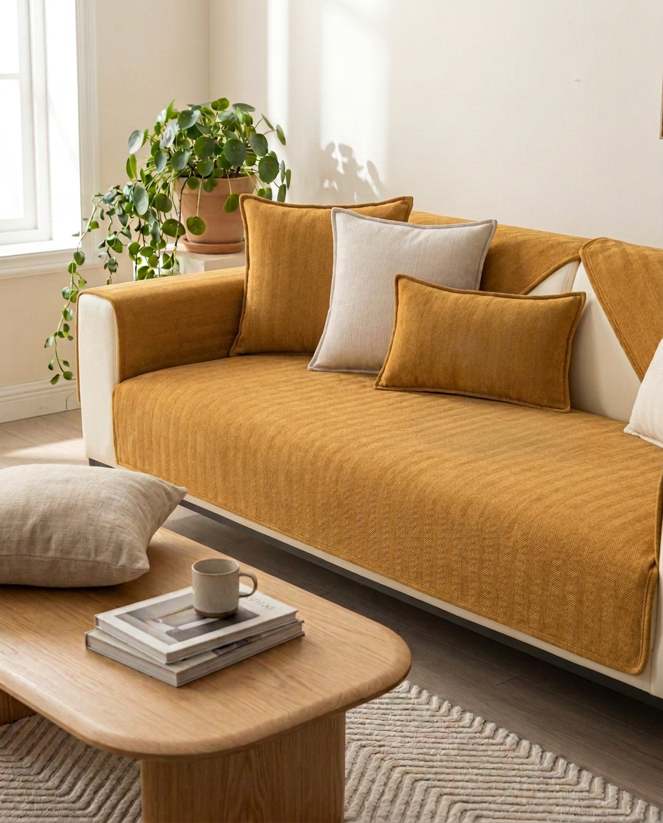 Liukumaton fleece-sohvanpäällinen | Sohvan suoja