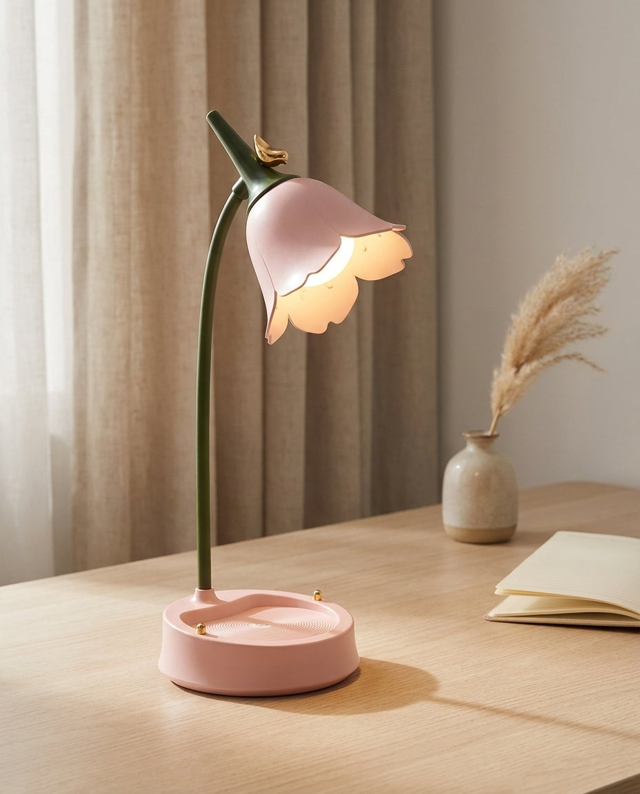 Kukkalampppu pöydälle | BloomGlow – Kosketushimmennys LED
