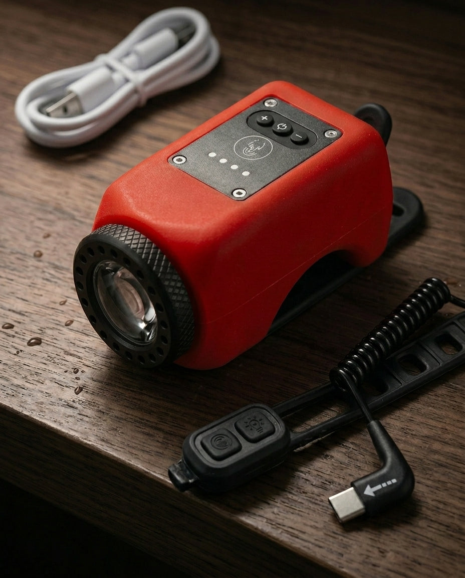 StreetGuard Cycle Beacon | 110 dB:n äänitorvi ja COB-etuvalo yhdessä