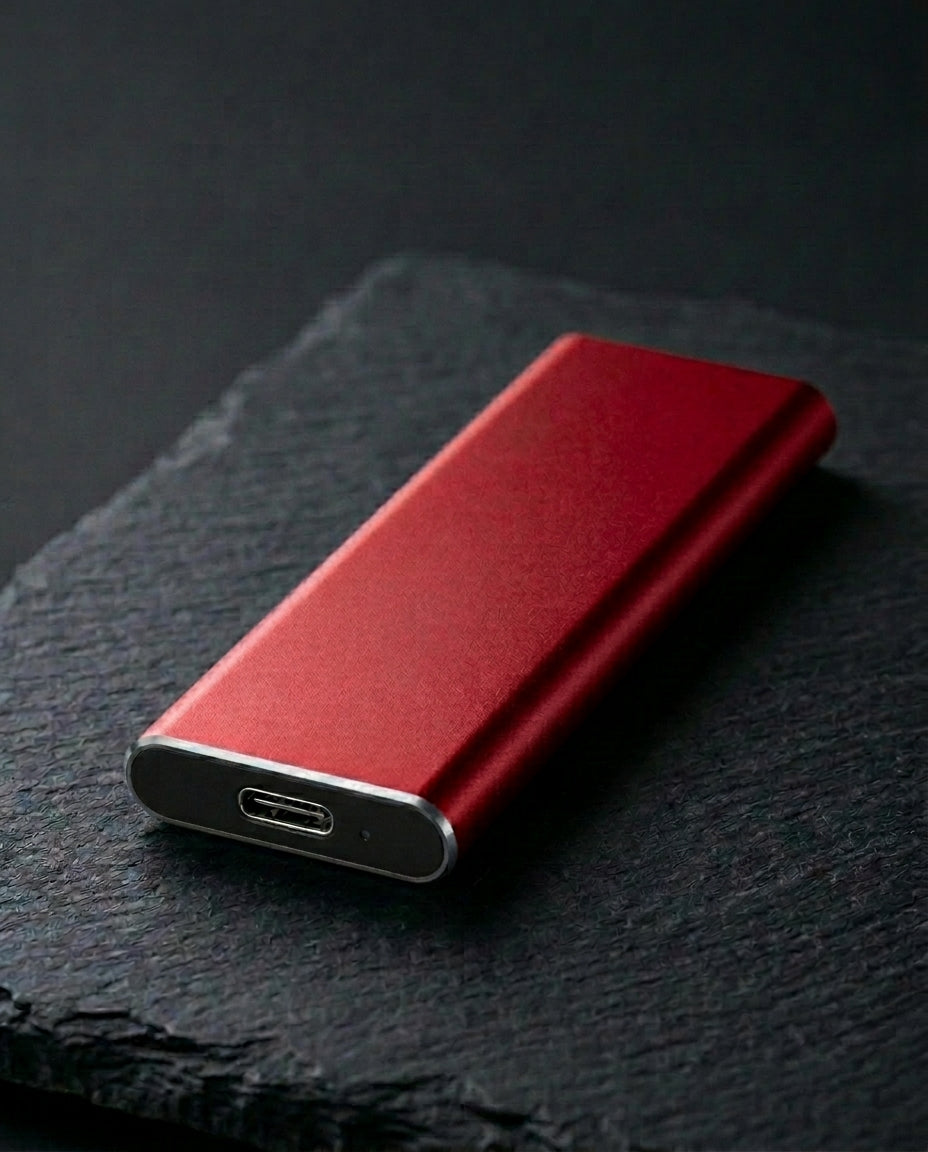 4TB Kannettava SSD | SlimVault USB-C Ulkoinen Kovalevy
