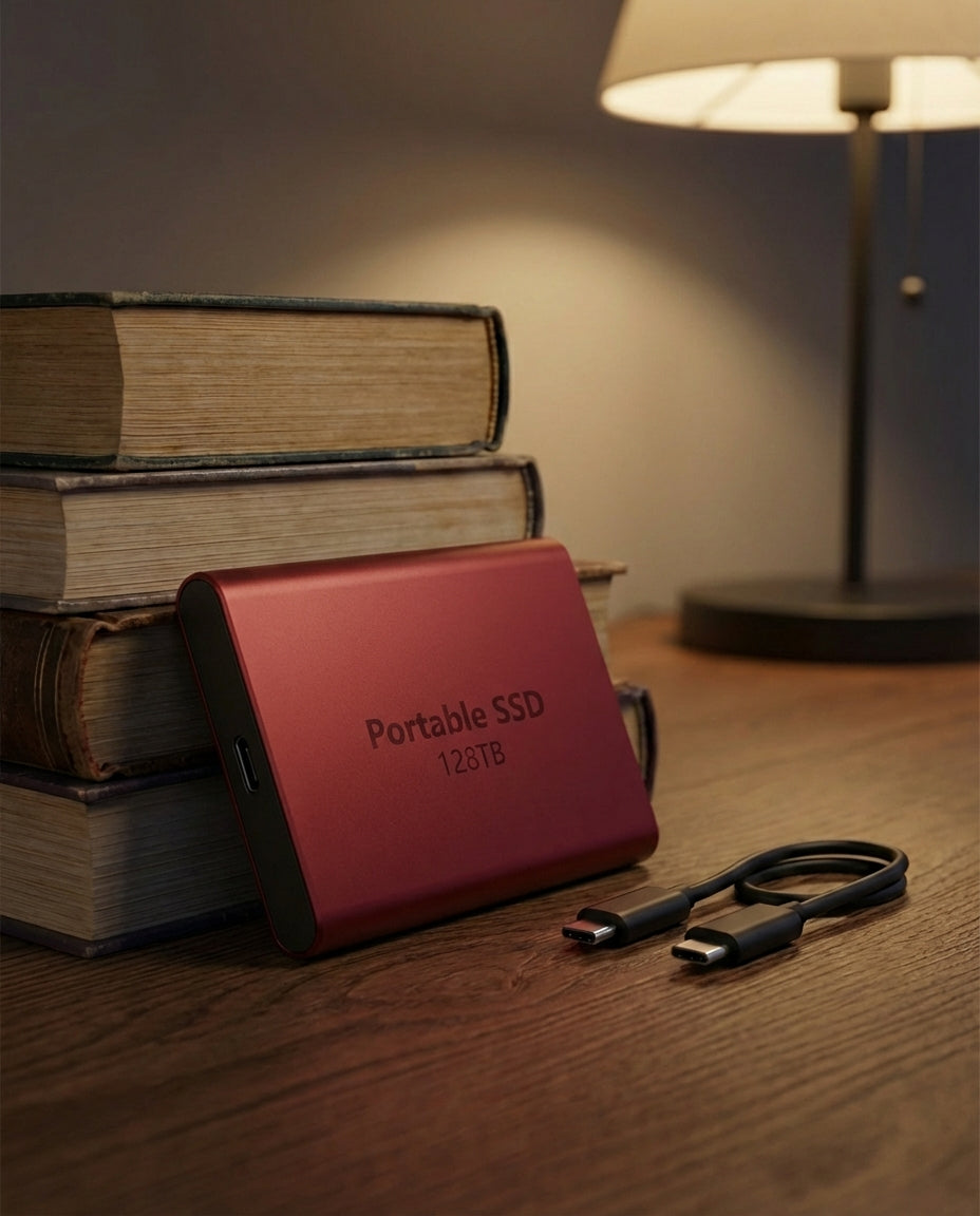 Kannettava SSD 128TB | Ultranopea USB-C ulkoinen asema