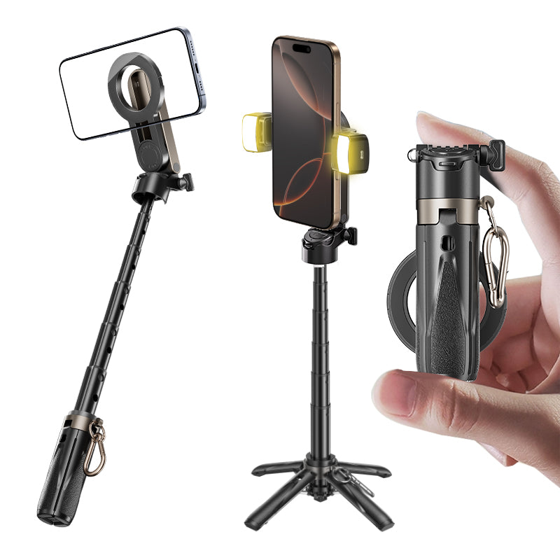 UniStiq™ |  Kannettava monitoiminen selfiekeppi