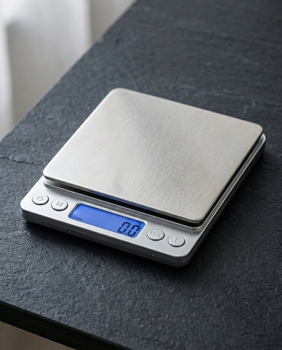 Digitaalinen keittiövaaka | Ruostumaton teräs | 0,1g–3kg