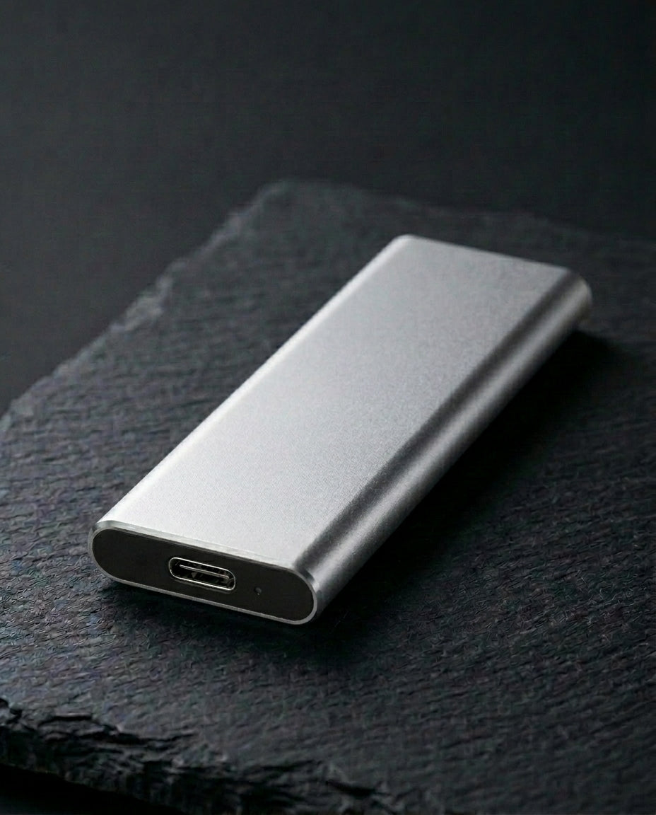 4TB Kannettava SSD | SlimVault USB-C Ulkoinen Kovalevy