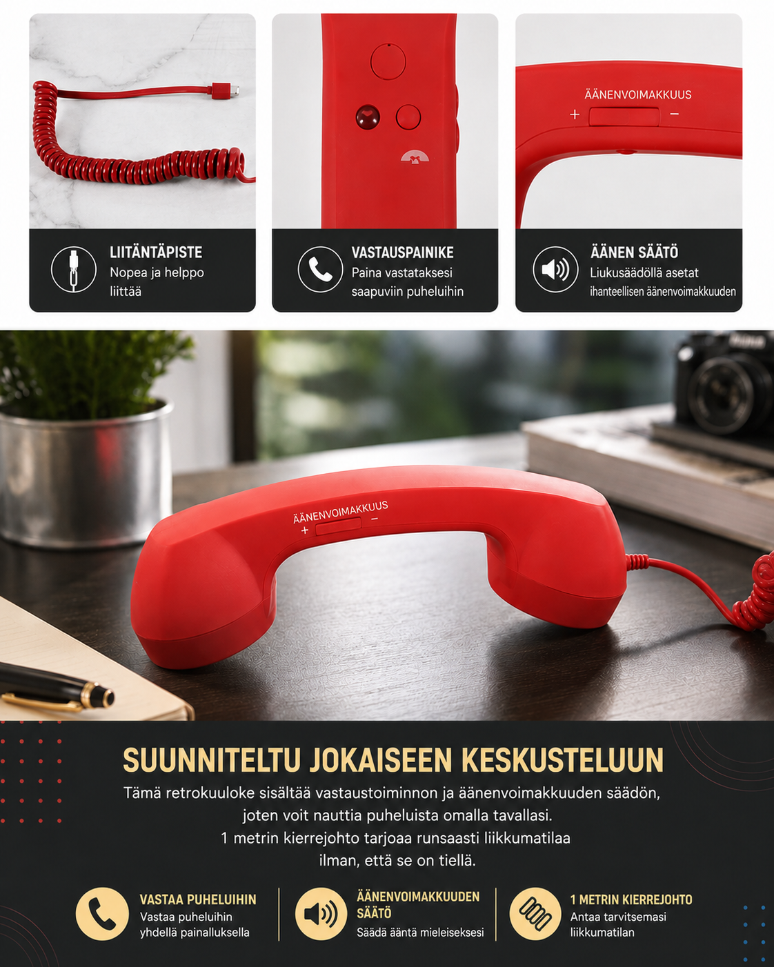 EchoLine Retro-kuuloke