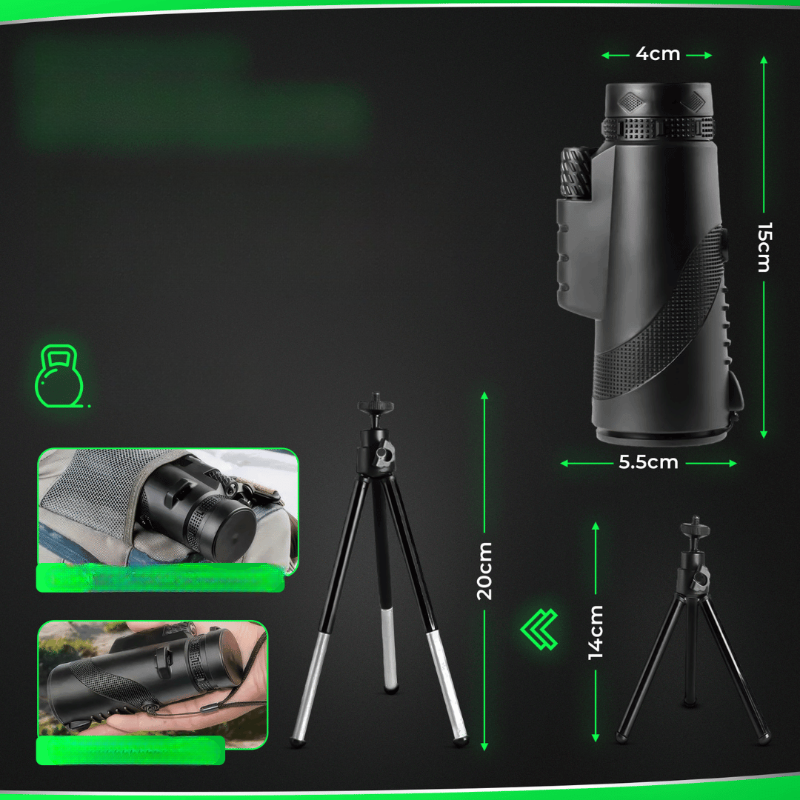 AstroZoom™ Monokulaari – 12x Zoom-taskukiikari upeisiin ulkoelämyksiin