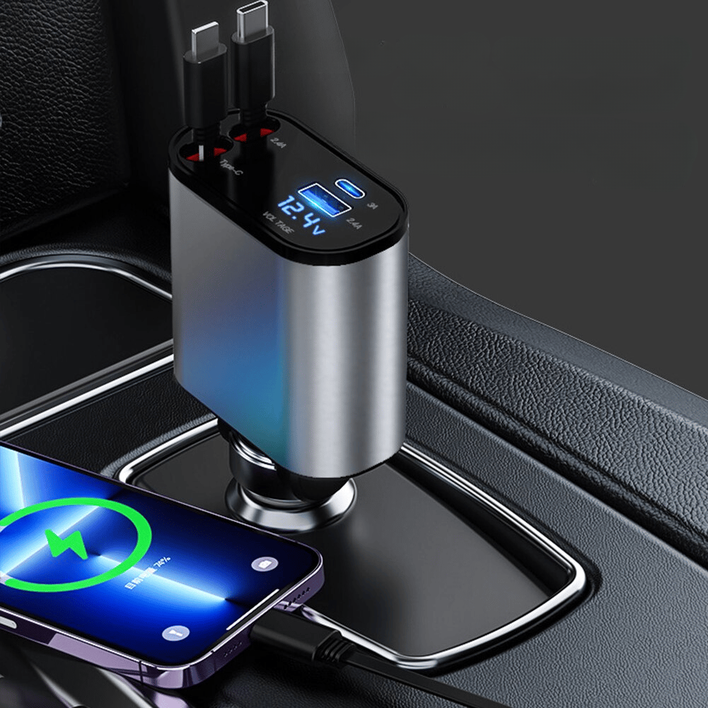 Pikalaiteautolaturi – Nopea lataus iPhonelle, Xiaomille, Huaweille, Samsungille ja muille