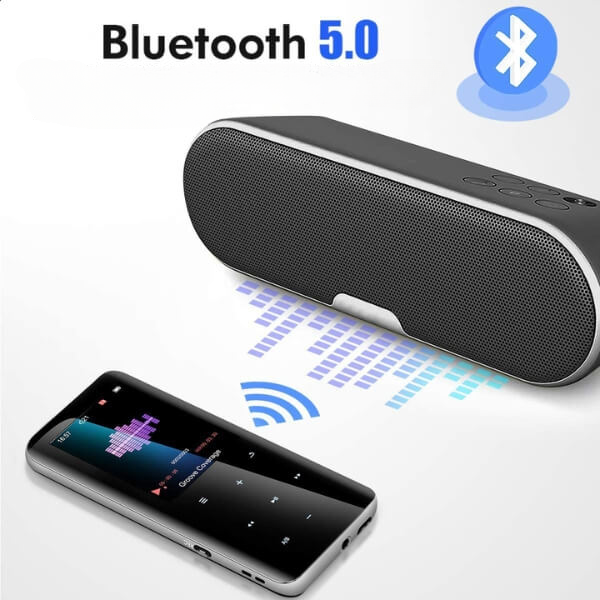 Gadgetplace MP3-soitin 32GB – Bluetooth 5.0, 60H akku, HiFi-ääni, FM-radio
