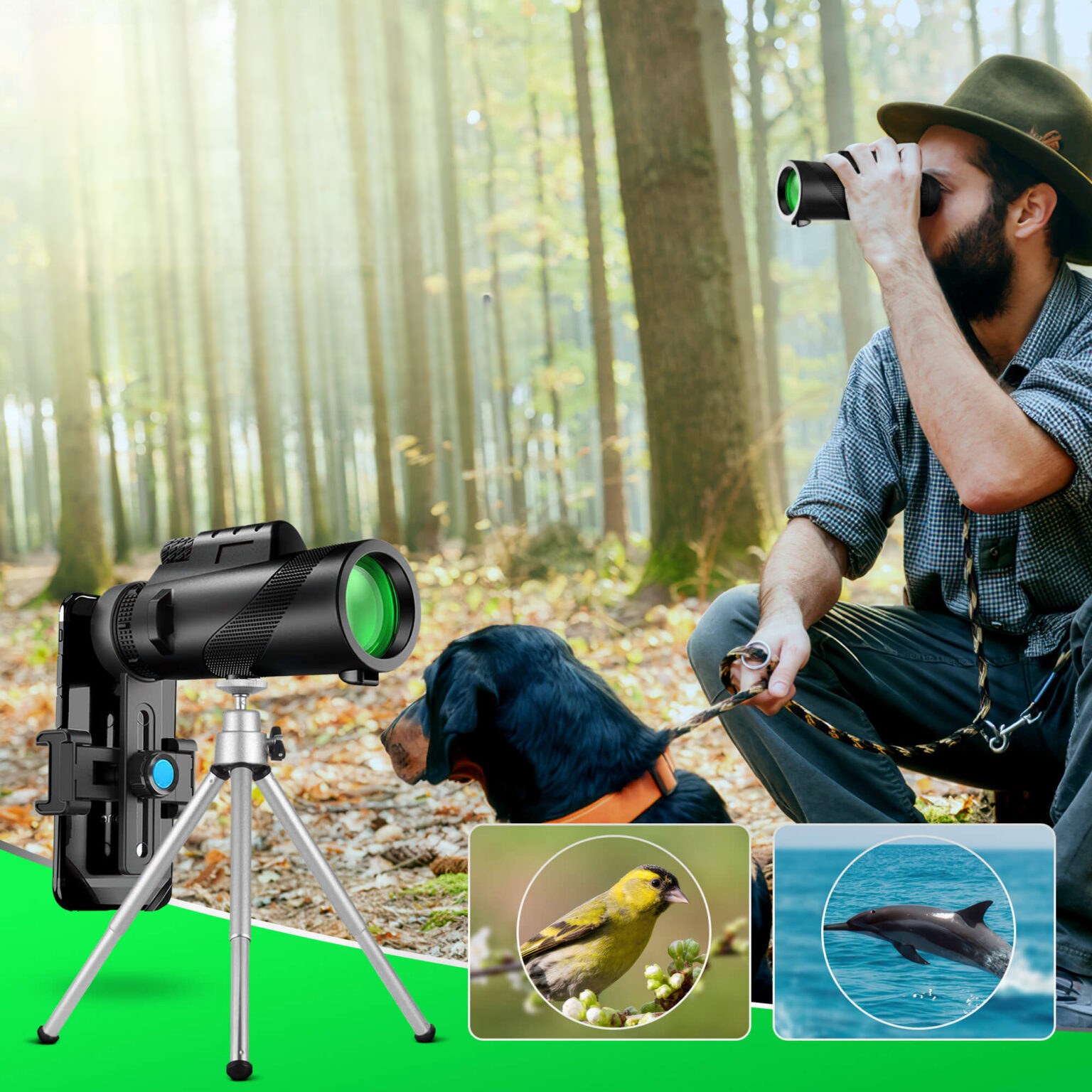 AstroZoom™ Monokulaari – 12x Zoom-taskukiikari upeisiin ulkoelämyksiin