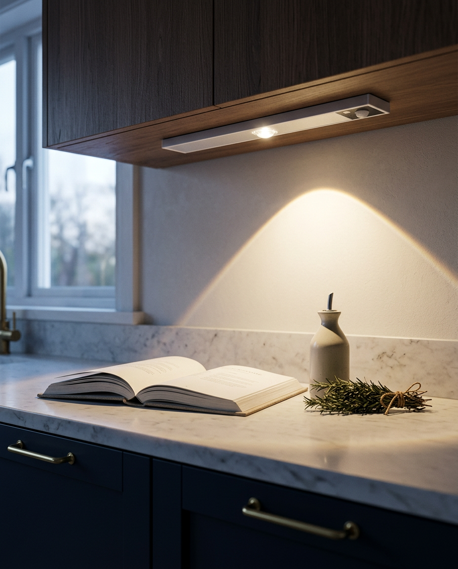 Liiketunnistin LED-valolista – Langaton Kaappivalaisin