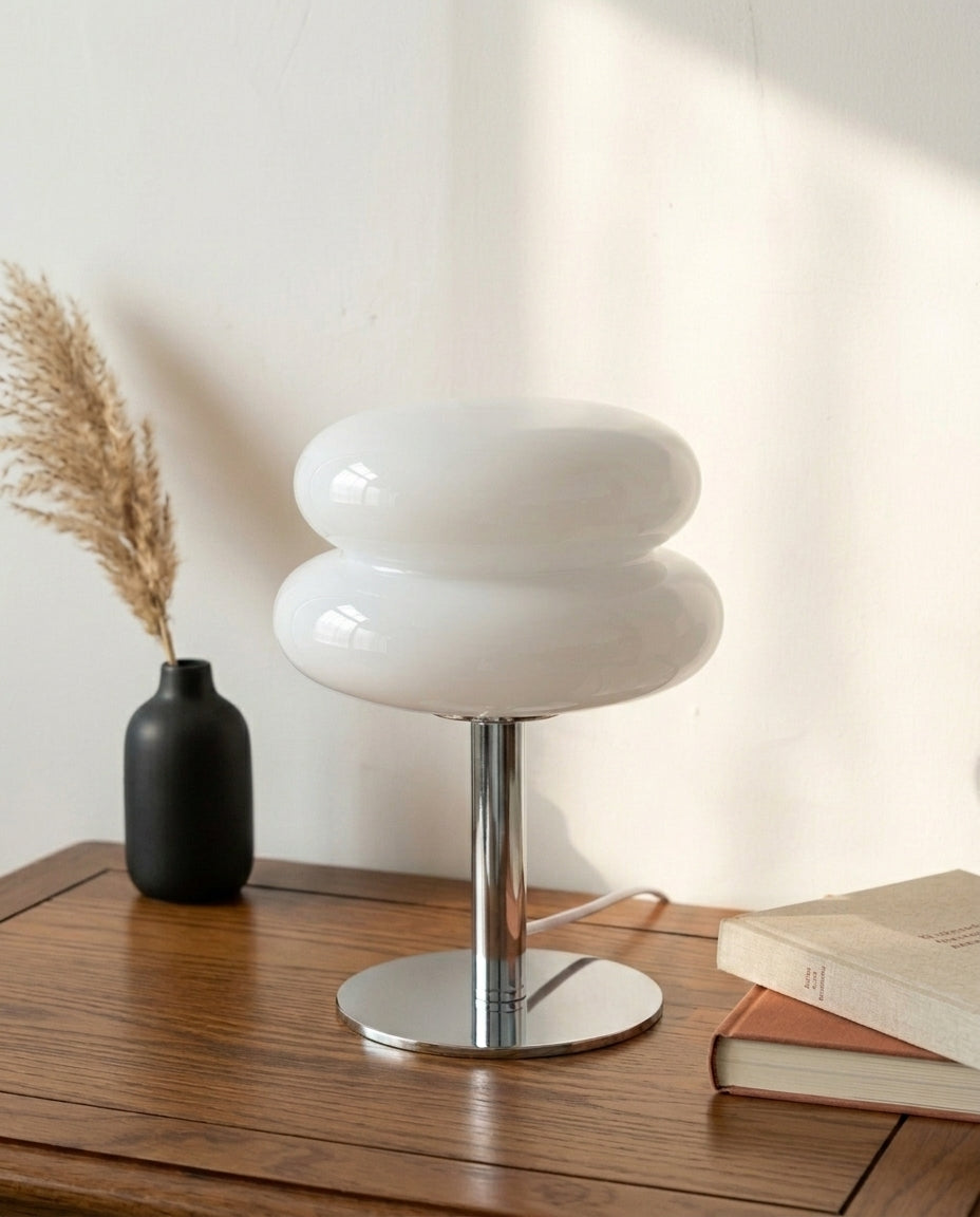LED Bauhaus-pöytävalaisin | Retro-orb-hehku