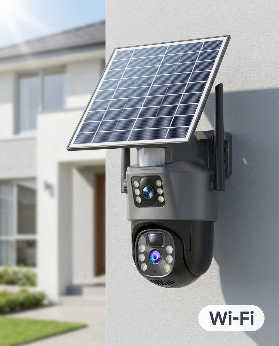 Langaton 4K Turvakamera Aurinkopaneelilla | SolarVision Pro