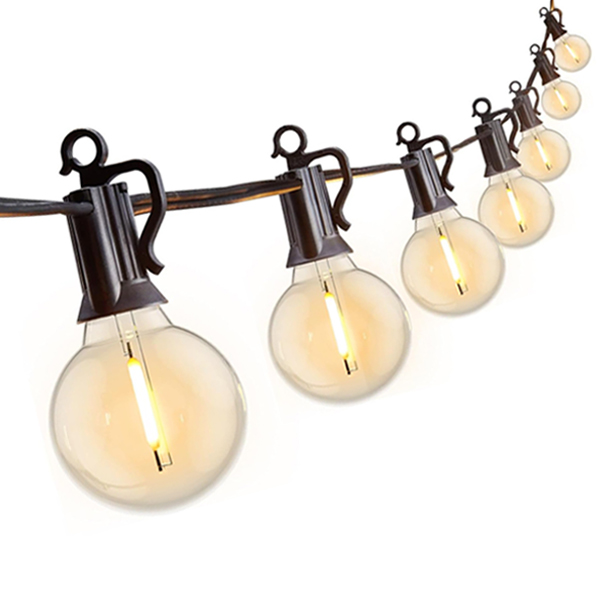 YARDBULBS™ Ulkovalosarja – 25 Lamppua, 7,5 m Johto, Liitettävä ja Vedenkestävä