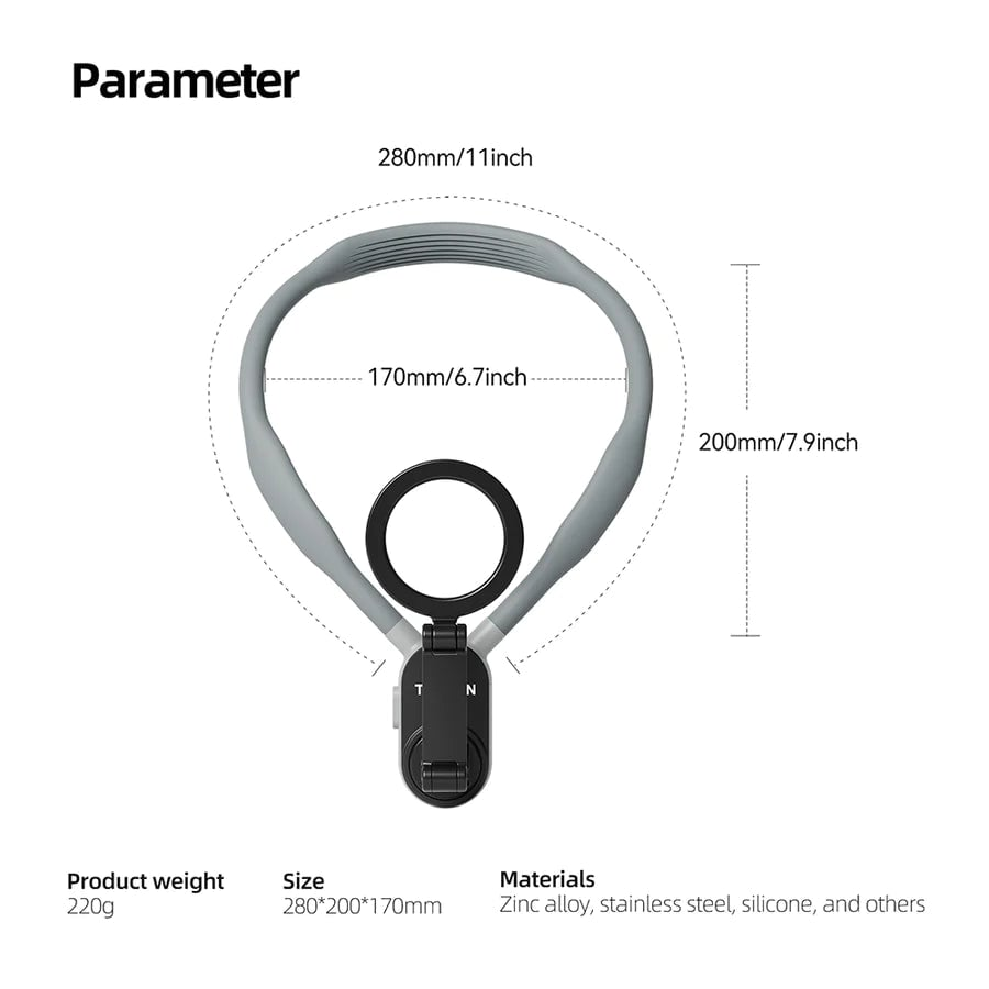 Handsfree Kaulateline Puhelimelle – Vakaa, Mukava & Säädettävä Sulavaan POV-kuvaukseen