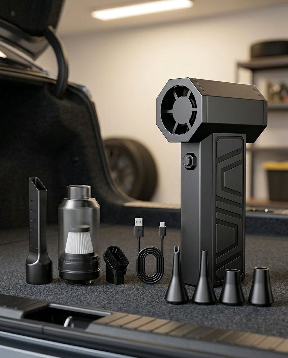Mini-ilmapuhallin & imuri | 130 000 RPM suihkutuuletin