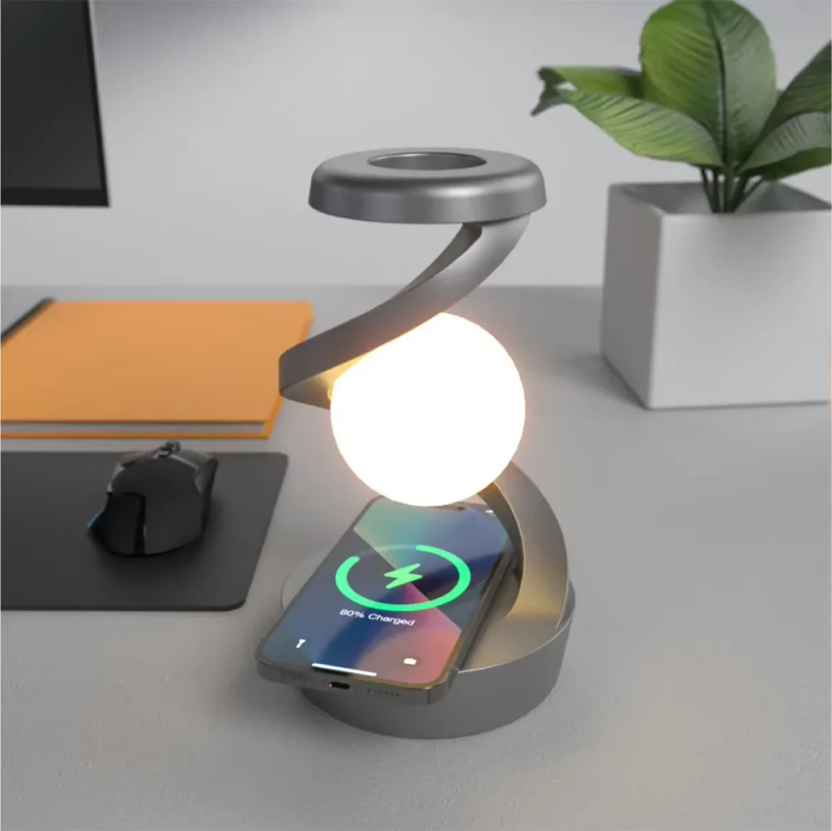 Levitating Ball Lamp™ – Eleohjattava leijuva RGB-valaisin langattomalla latauksella