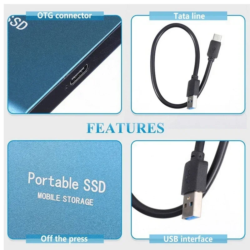 Kannettava SSD Kovalevy 128TB Nopealla Tallennuksella