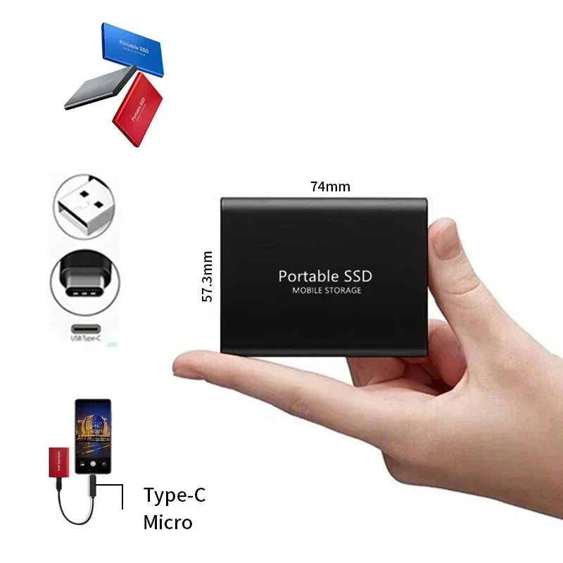 Kannettava SSD Kovalevy 128TB Nopealla Tallennuksella